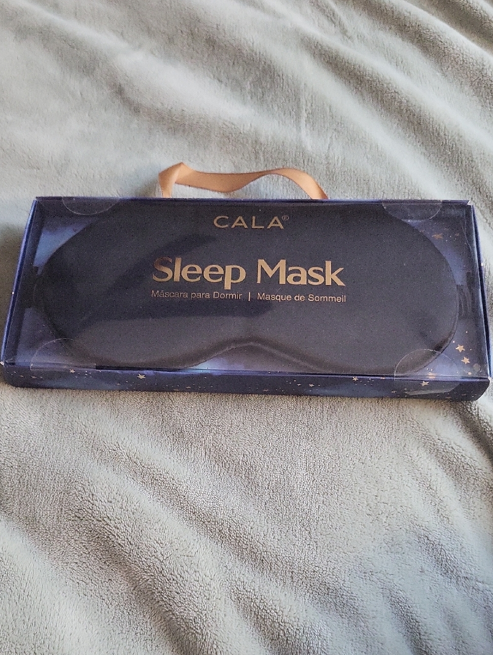 CALA Black Sleep Mask – Lightweight Light-Blocking Eye Cover